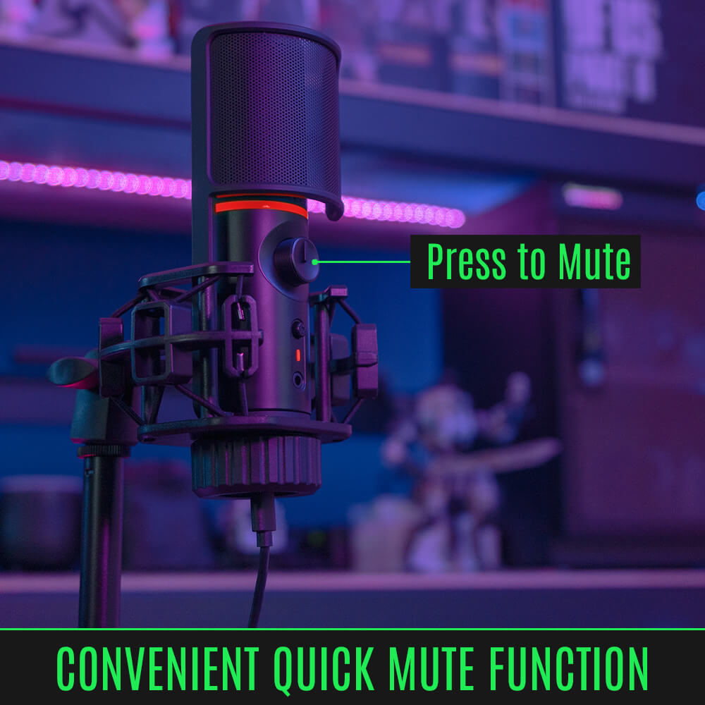 Microphone Streamplify Mic Arm RGB avec bras de montage (Noir) à prix bas